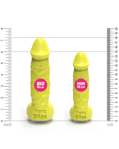 Крафтове мило-член із присоскою Pure Bliss MINI Yellow, натуральне - Фото №5