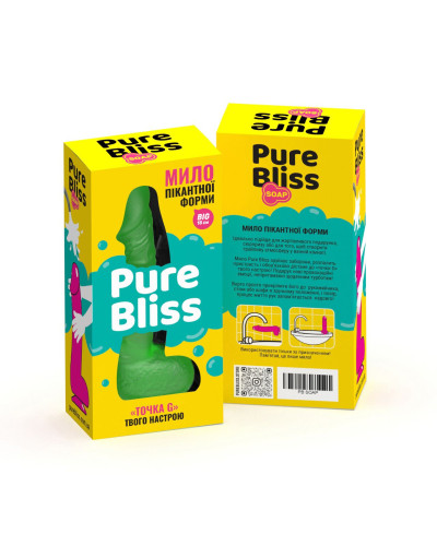 Крафтове мило-член із присоскою Pure Bliss BIG Green, натуральне - Фото №7