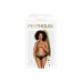 Трусики-бразиліана Penthouse Adore Me L/XL Black, квіткове мереживо, тоненькі ремінці, бантики - Фото №3