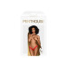 Трусики-тонг Penthouse Dangerous Darling L/XL Red, мереживо, висока посадка, виріз спереду, бантик - Фото №3