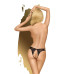 Трусики-тонг Penthouse Naughty Valentine L/XL Black, мереживо, відкритий доступ до інтимних зон - Фото №2