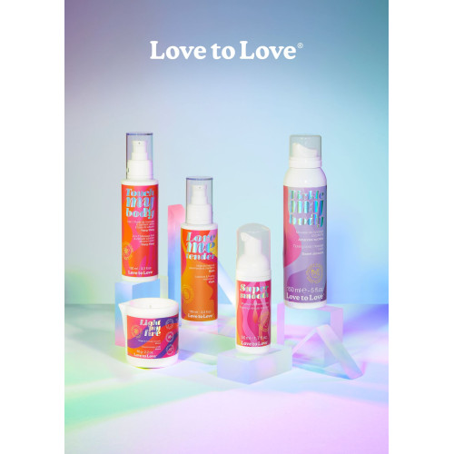 Масажна олія Love To Love - Love Me Tender, Cotton candy, 100 мл, аромат цукрова вата, без парабенів