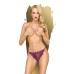 Трусики-сліпи Penthouse Too Hot To Be Real L/XL Purple, мереживо, регульована посадка - Фото №1