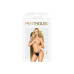 Трусики-стринги Penthouse Classified S/M Black, двойные резиночки, непрозрачная вставка и бантик - Фото №3