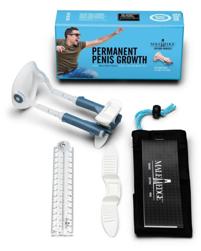 Экстендер для увеличения члена Male Edge Basic, ремешковый, масса всего 65 г, прочный пластик - Фото №4