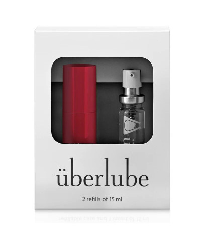 Премиум лубрикант 3-в-1 на силиконовой основе Uberlube Good-to-Go Red (15 мл) + кейс - Фото №3