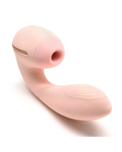 Вакуумный вибратор KISTOY Tina Mini Light Pink, вагинально-клиторальный - Фото №1