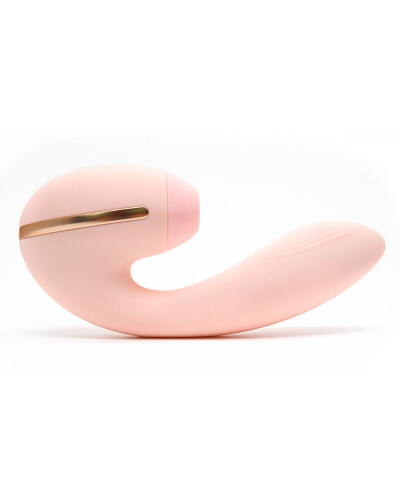 Вакуумный вибратор KISTOY Tina Mini Light Pink, вагинально-клиторальный - Фото №2