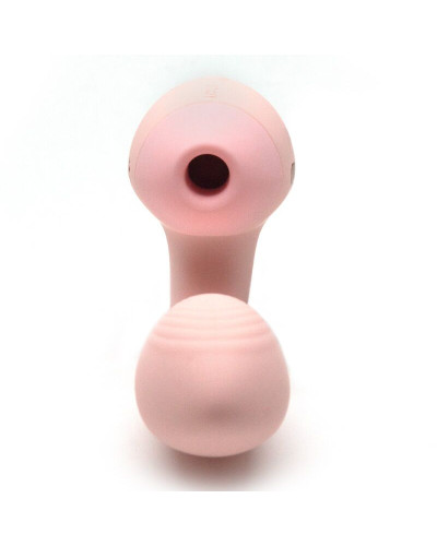 Вакуумный вибратор KISTOY Tina Mini Light Pink, вагинально-клиторальный - Фото №3