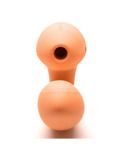 Вакуумный вибратор KISTOY Tina Mini Orange, вагинально-клиторальный - Фото №3