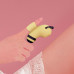 Вакуумний стимулятор із мікрострумами CuteVibe Beebe Yellow, на палець - Фото №5