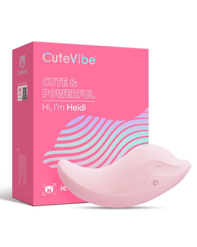 Вибратор и вакуумный стимулятор CuteVibe Heidi Pink - Фото №4