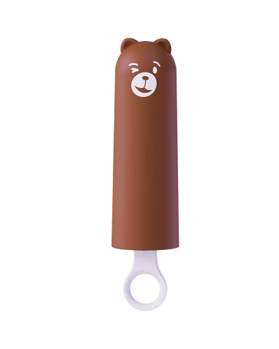 Вібратор CuteVibe Teddy Brown (Pink Dildo), реалістичний вібратор під виглядом морозива - Фото №1