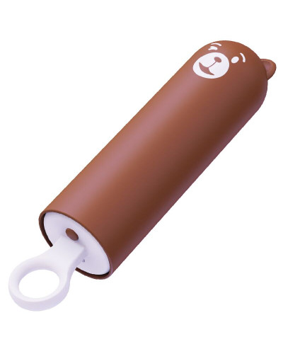 Вібратор CuteVibe Teddy Brown (Pink Dildo), реалістичний вібратор під виглядом морозива - Фото №2