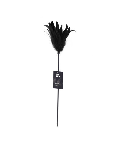 Лоскітка з пером півня Art of Sex – Feather Paddle, чорна - Фото №3