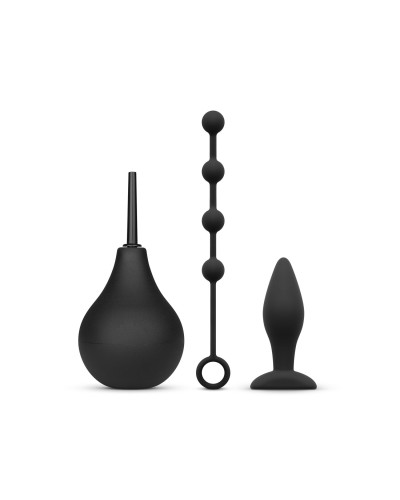 Набір новачка для анальної стимуляції Nexus ANAL BEGINNER KIT, спринцівка, анальне намисто і пробка - Фото №1