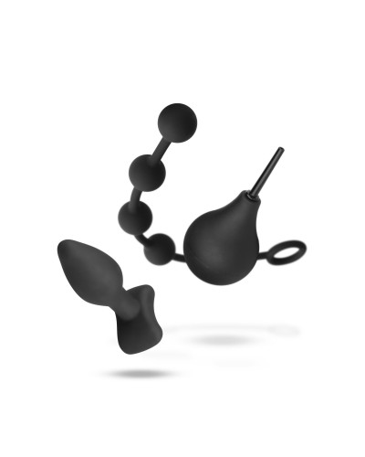Набір новачка для анальної стимуляції Nexus ANAL BEGINNER KIT, спринцівка, анальне намисто і пробка - Фото №3