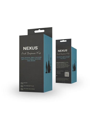 Набір новачка для анальної стимуляції Nexus ANAL BEGINNER KIT, спринцівка, анальне намисто і пробка - Фото №4