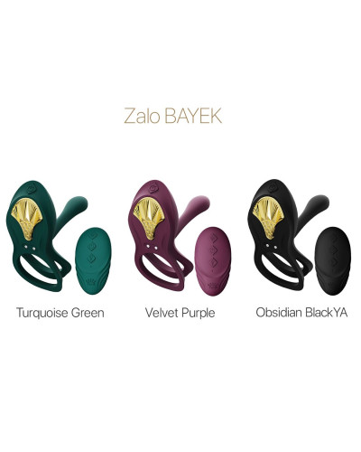 Смарт-ерекційне кільце Zalo - BAYEK Turquoise Green, подвійне з ввідною частиною, пульт ДК - Фото №8