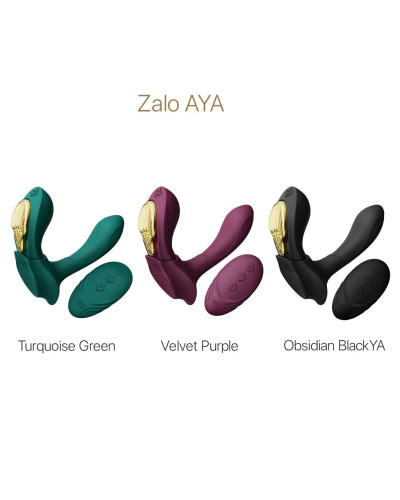 Смарт-вібратор у трусики Zalo - AYA Turquoise Green, насадка та пульт ДК - Фото №8