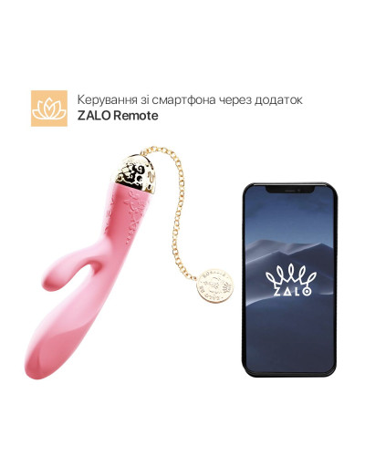 Смартвібратор-кролик Zalo — Rosalie Rouge Pink - Фото №2