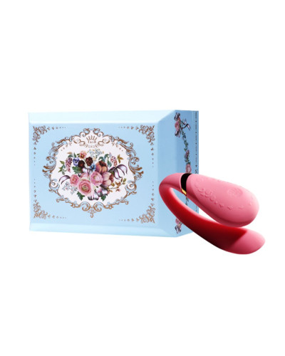 Смартвібратор для пар Zalo Fanfan set Rouge Pink, пульт ДК - Фото №10