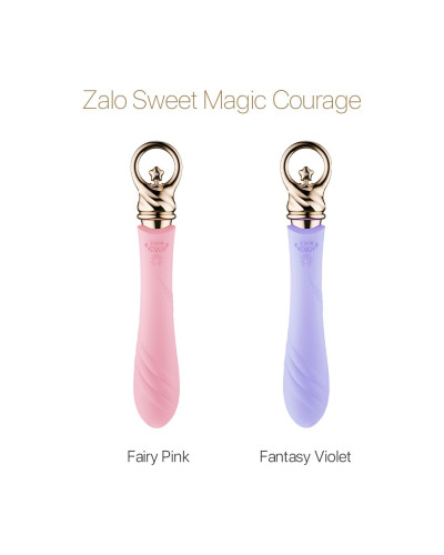 Вибратор для точки G с подогревом Zalo Sweet Magic - Courage Fairy Pink - Фото №8