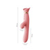 Вібратор з підігрівом та вакуумною стимуляцією клітора Zalo - ROSE Vibrator Strawberry Pink - Фото №2