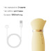 Вібратор з підігрівом та вакуумною стимуляцією клітора Zalo - ROSE Vibrator Lemon Yellow - Фото №6