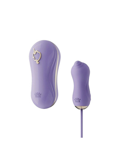 Набір 2в1 Zalo — UNICORN Violet, віброяйце + вакуумний стимулятор - Фото №1