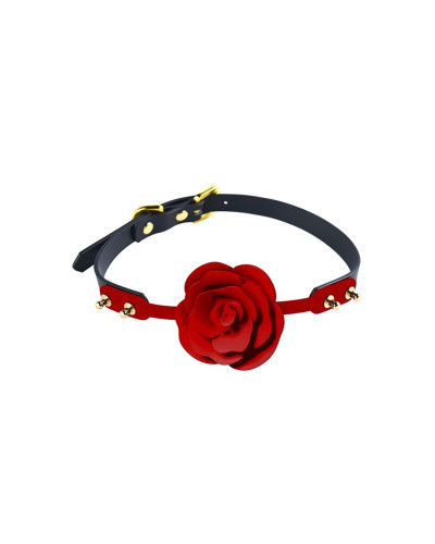 Розкішний кляп у вигляді троянди Zalo - Rose Ball Gag, подвійне використання - Фото №1