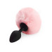 Силіконова анальна пробка М Art of Sex - Silicone Bunny Tails Butt plug Pink, діаметр 3,5 см - Фото №1