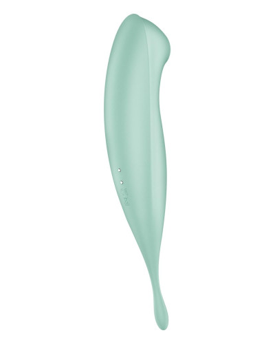 Смарт-вибратор для клитора с вакуумной стимуляцией Satisfyer Twirling Pro+ Mint - Фото №6