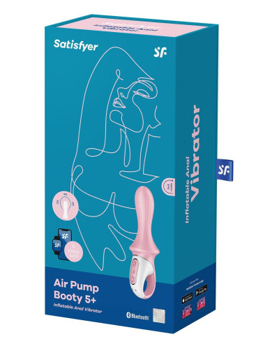 Анальний смарт-вібратор Satisfyer Air Pump Booty 5+, надувається - Фото №8