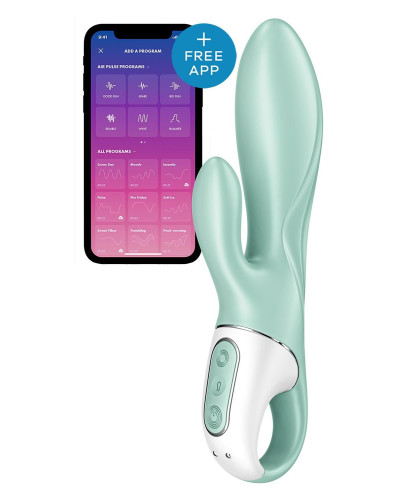 Смарт вібратор-кролик Satisfyer Air Pump Bunny 5+, надувається - Фото №1