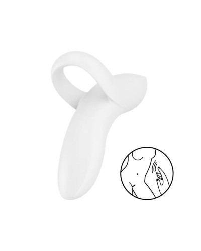 Вибратор на палец Satisfyer Bold Lover White, гибкий - Фото №1