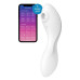 Вакуумний смарт-стимулятор із вібрацією Satisfyer Curvy Trinity 5 (White), керування зі смартфона - Фото №1