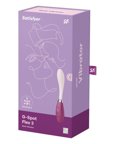 Вібратор Satisfyer G-Spot Flex 3 Red, гнучкий стовбур із фіксацією положення - Фото №6