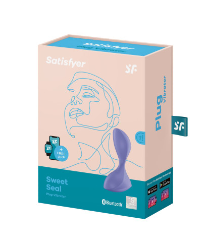 Анальна смартпробка з вібрацією Satisfyer Sweet Seal Lilac - Фото №6