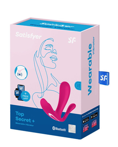 Подвійний смарт-вібратор у трусики Satisfyer Top Secret+ Pink - Фото №6