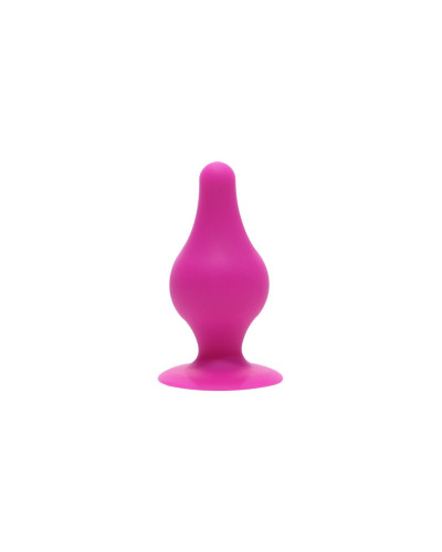 Анальна пробка SilexD (Model 2 size XS) Pink двошаровий, силікон+Silexpan, діаметр 2,9 см - Фото №1