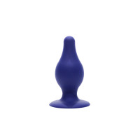 Анальна пробка SilexD (Model 2 size M) Blue двошаровий, силікон+Silexpan