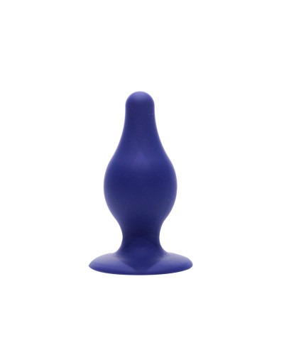 Анальна пробка SilexD (Model 2 size M) Blue двошаровий, силікон+Silexpan - Фото №1