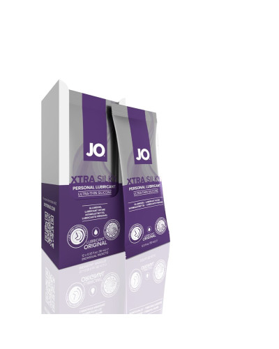 Набор лубрикантов Foil Display Box – JO Xtra Silky Silicone – 12 x 10ml - Фото №1