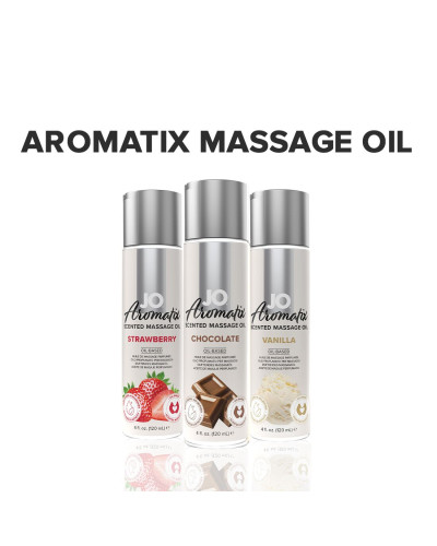 Натуральна масажна олія JO Aromatix Massage Oil Chocolate 120 мл - Фото №5