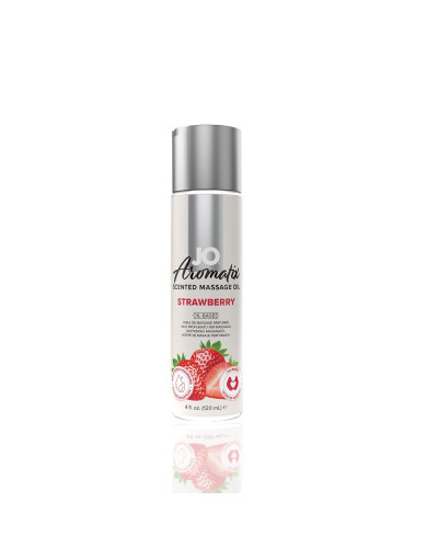 Натуральна масажна олія JO Aromatix Massage Oil Strawberry 120 мл - Фото №1