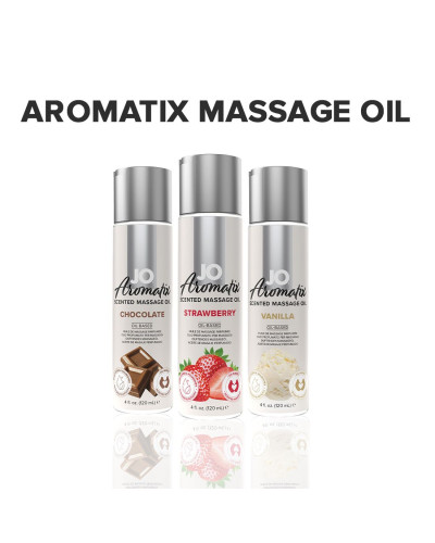 Натуральна масажна олія JO Aromatix Massage Oil Strawberry 120 мл - Фото №5
