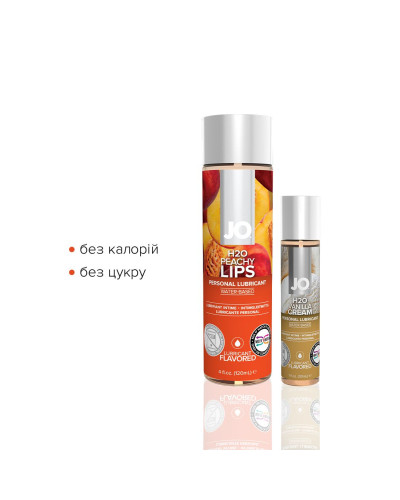 Комплект JO GWP — Peaches & Cream — Peachy Lips 120 мл & H2O Vanilla 30 мл - Фото №2