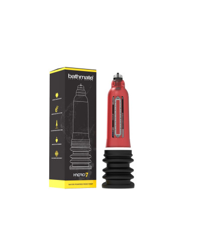 Гідропомпа Bathmate Hydro 7 Red, для члена довжиною від 12,5 до 18 см, діаметр до 5 см - Фото №3