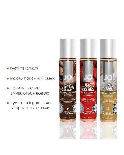 Набор JO Tri-Me Triple Pack — Neapolitan (3×30 мл) три разных вкуса оральных смазок - Фото №6